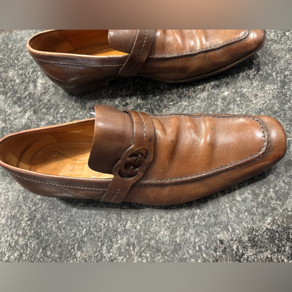 Gucci Brown Leather Men's Loafers Size 11 MAKE OFFER